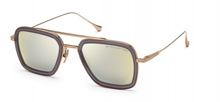 ḋita® Flight 6™ with sleek Gold Temples with Crown Centre & Copper Tinted Lenses Aviator Eyewear