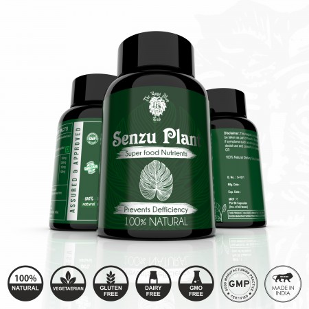 Senzu Plant Multi Herb Multivitamin Supplement Multivitamin daily for Men and Women (60 Capsules | 1 month Pack)