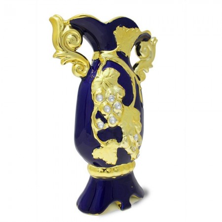 Golden & Purple Flower Vase