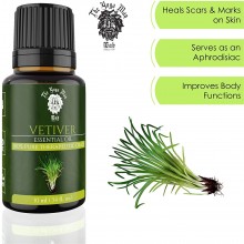 Vetiver Essential Oil (PURE & NATURAL - UNDILUTED) Therapeutic Grade - 10 ML - Perfect for Aromatherapy, Relaxation, Skin Therapy & More - by The Yoga Man Lab (10 ml)