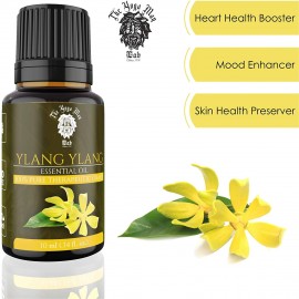 Ylang Ylang Essential Oil (PURE & NATURAL - UNDILUTED) Therapeutic Grade - 10 ML - Perfect for Aromatherapy, Relaxation, Skin Therapy & More - by The Yoga Man Lab (10 ml)