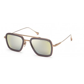 ḋita® Flight 6™ with sleek Gold Temples with Crown Centre & Copper Tinted Lenses Aviator Eyewear