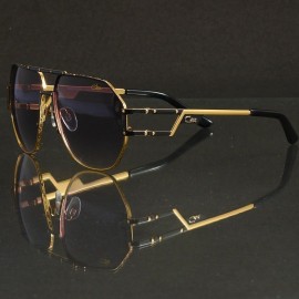 CAZ ® Drocent 9054 ™ Black Gold Limited Sculpted Frame & Temples with Copper Tinted Dense Lenses Eyewear