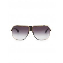 ḋita® Cascas ™ Gold Crown Hanging with Gold Floating Frame & Copper Tinted Lenses Aviator Eyewear