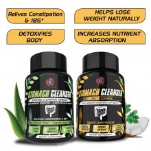 The Yoga Man Lab® Stomach Cleanser | Natural Colon Detox Formula | Helps in Digestion & Relives Constipation (Intestine Cleanser 1pack + Daily Cleanser 2pack)