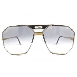Cazal ® 905 BossClub ™ Black Gold Crown Metal Sculpture & Carbon Diamond Densed Lenses Aviator Eyewear