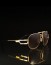 Cazal ® Drocent 9054 ™ Pure Gold Metal Sculpted Frame & Temples with Copper Tinted Dense Lenses Eyewear