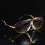 CAZAL® EAGLE 906™ Ruby Gold Crown Metal Sculpture & Charcoal Tinted Dense Lenses Eyewear