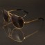 CAZ® TapeJewel 9058™ Gold Carbon Crown Engraved Frame & Charcoal Densed Lenses Eyewear