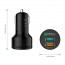 Aukey Car USB Dual Port Quick Charger with Quick Charge Micro USB Cable- Black