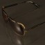 ḋita® Cascas ™ Gold Crown Hanging with Gold Floating Frame & Copper Tinted Lenses Aviator Eyewear
