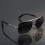 ḋita® Matador ™ Silver Chrome Crown Engraved with Armour & Carbon Tinted Lenses Aviator Eyewear