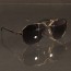 CAZ ® 9058 TapeJewel ™ Gold on Black Crown Engraved Frame with Temples & Charcoal Tinted Densed Lenses Eyewear