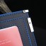Bogesi Blue Lined Chrome Corner Wallet